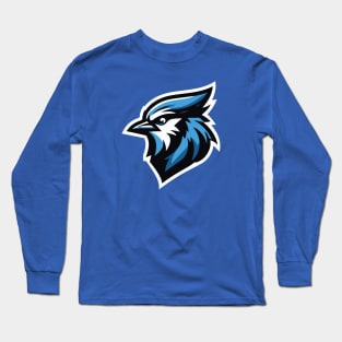 Blue Jay Mascot Baseball T-Shirt for Fans! Long Sleeve T-Shirt